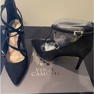 Vince Camuto Black Suede Pump